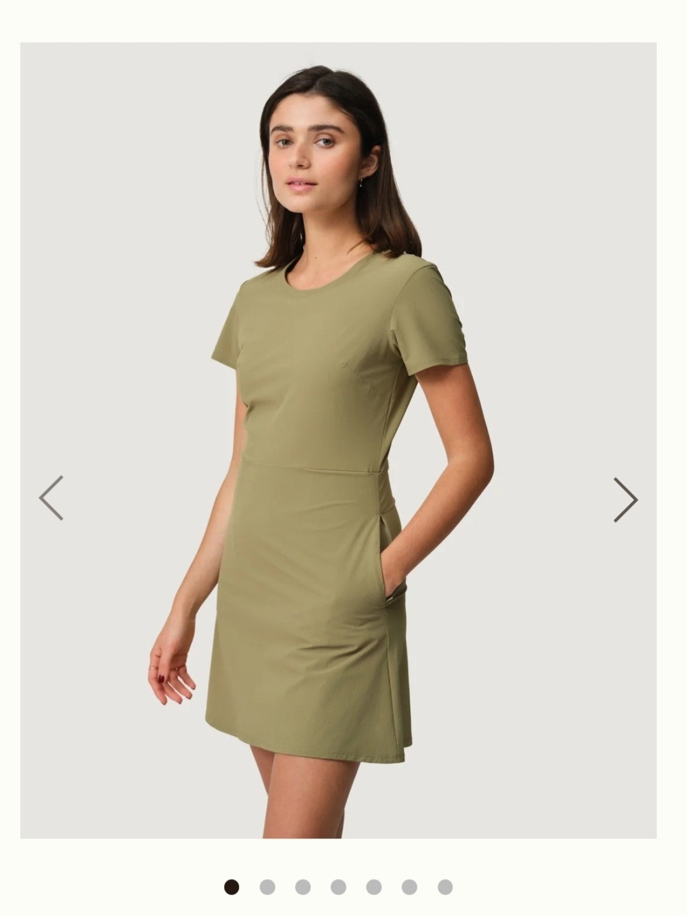 HIKERKIND Women’s XS Taupe Short Sleeve Fit & Flare Hiking Dress